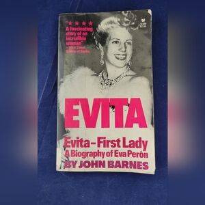 Ex-Library PB Evita First Lady Biography by John Barnes Grove Press 1980 3rd Pri